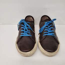 FRYE MN's Chambers Leather Brown Low Top Sneakers Size 9.5 alternative image