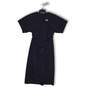 NWT Massimo Dutti Womens Sheath Dress Short Sleeve Back Zip Navy Blue Size M image number 1