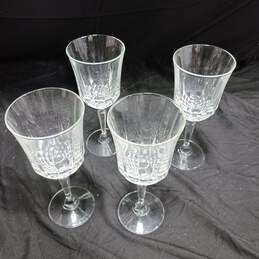 Crystal Stemmed Goblets, 8 Inches, Elite Pattern, Set Of 4 alternative image