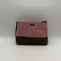 Womens Pink Brown Bottom Studs Single Strap Zipper Shoulder Bag image number 1