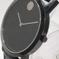 Men's Movado 40mm WR Black Dial Sapphire Crystal Stainless Steel Watch image number 3