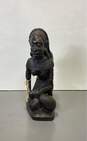 Wooden Sculpture Hand Carved African Woman Sculpture image number 1