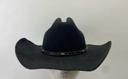 Justin Black Wool Cowboy Hat 7 1/8