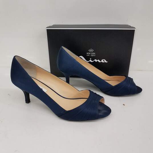 Nina Carolyn Navy Pumps IOB 11M image number 1