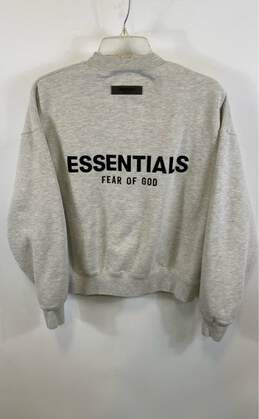 Essentials Fear Of God Womens Gray Crew Neck Pullover Sweatshirt Size XXS alternative image