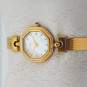 Esquire Watch Co 100129 MOP Crystal Gold Tone Bracelet Watch NOT RUNNING image number 3