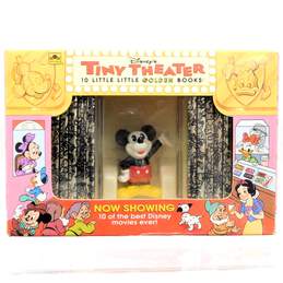 1993 Disney’s Tiny Theatre 10 Little Golden Books With Mickey Mouse Figure