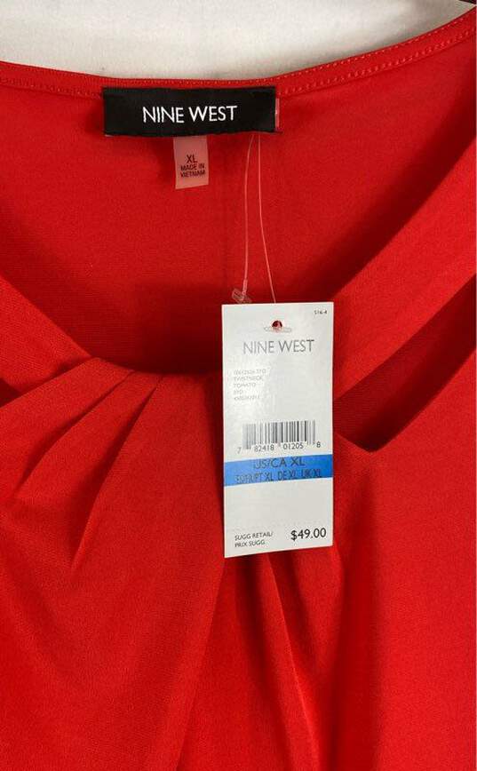 Nine West Red Blouse - Size X Large image number 3