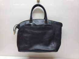 Michael Kors Riley Pebbled Leather Satchel - Black alternative image