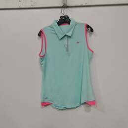 Adidas Sleeveless Collared Athletic Polo T Shirt Size Large