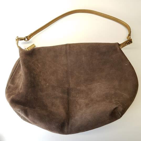 Buy the Lauren Ralph Lauren Hobo Brown Shoulder Bag | GoodwillFinds