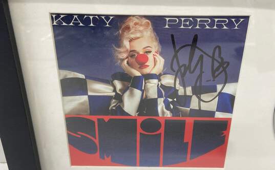Framed, Matted & Signed Katy Perry CD- "Smile" image number 2