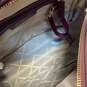 Michael Kors Rhea Floral Burgundy Studded Leather Backpack Bag image number 3