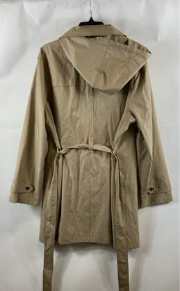 London Fog Womens Brown Pockets Belted Hooded Long Sleeve Trench Coat Size XXL alternative image