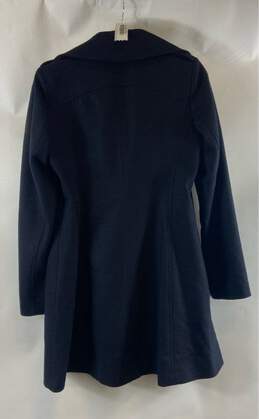 Michael Kors Womens Navy Wool Blend Long Sleeve Double Breasted Pea Coat Size S alternative image