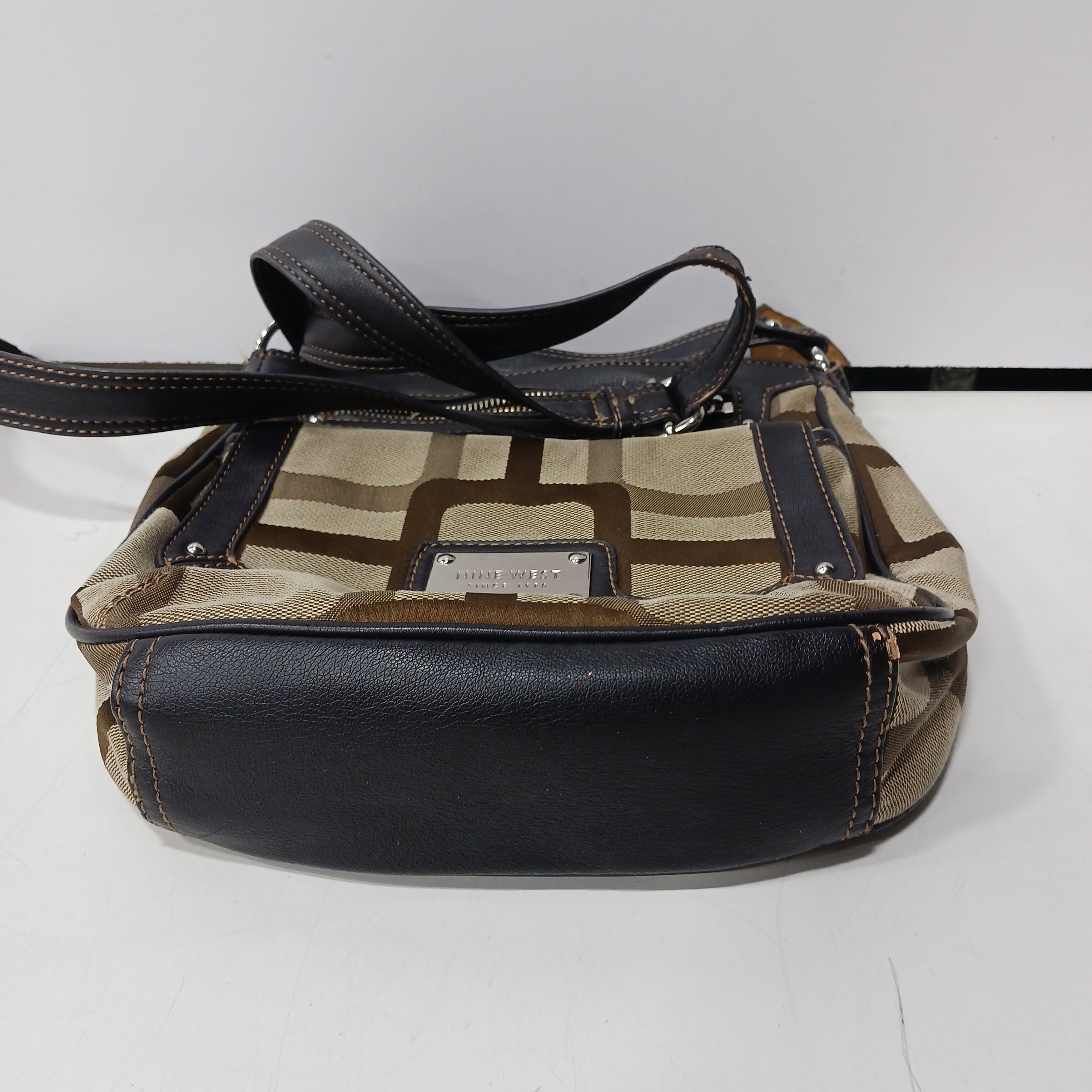 Nine West Purse, Canvas With Leather Trim, Casual Everyday Purse, GREAT  CONDITION - Etsy New Zealand
