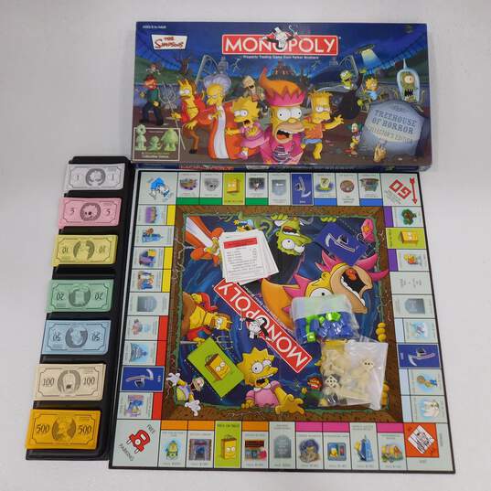 The Simpsons Monopoly Treehouse Of Horror Collectors Edition Board Game image number 1