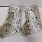 2pc Set of Kirkland's Faux Leopard Fur Christmas Stockings NWT image number 3