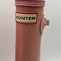 Womens Shiver Pink Mid-Calf Round Toe Buckle Tall Rain Boots Size 22 image number 4