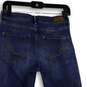 Womens Blue Denim Medium Wash Pockets Stretch Slim Cuff Ankle Jeans Size 4 image number 4