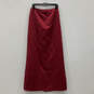 Womens Red Pleated Sleeveless Crop Top & Skirt Two-Piece Outfit Set Size 10 image number 5