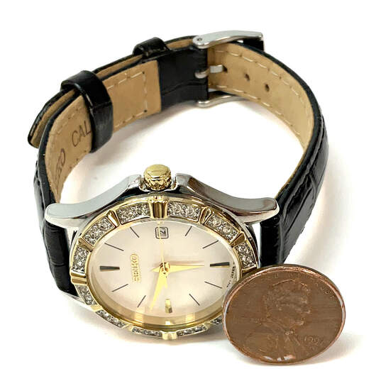 Designer Seiko Two-Tone Adjustable Strap Round Dial Analog Wristwatch image number 2