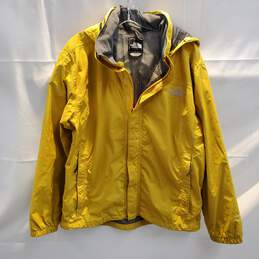 The North Face Hyvent Yellow Hooded Jacket Men's Size M