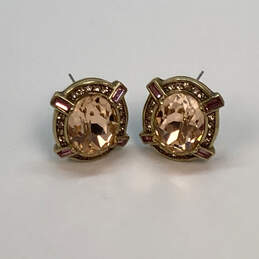 Designer Heidi Daus Womens Pink Oval Daus Estate Splendor Crystal Drop Earrings alternative image