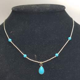 Liquid Sterling Silver Gemstone & Turquoise-Like Jewelry Bundle 3pcs. 12.1g alternative image