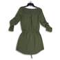 NWT American Eagle Outfitters Womens Green Roll Tab Sleeve Mini Dress Size Small image number 2