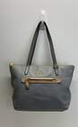 Coach Pebble Leather Taylor Gallery Tote Grey image number 1