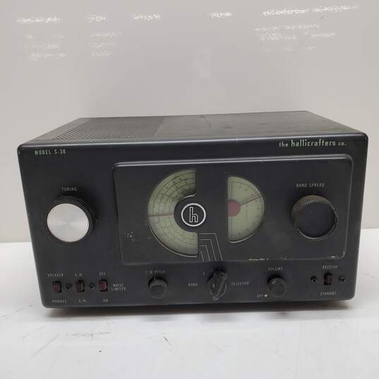 Vintage The Hallicrafters Co. Model S-38 Communications Receiver Tube Radio image number 1