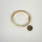 Designer Kate Spade Gold-Tone Round Hinged Bangle Bracelet w/ Dust Bag image number 2