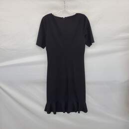 Tahari Black Short Sleeved Midi Shift Dress WM Size 10 NWT alternative image