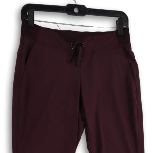 Womens Purple Elastic Waist Drawstring Slash Pocket Sweatpants Size 4T image number 3