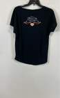 NWT Harley Davidson Womens Black Graphic Print Round Neck Pullover T-Shirt Sz S image number 2
