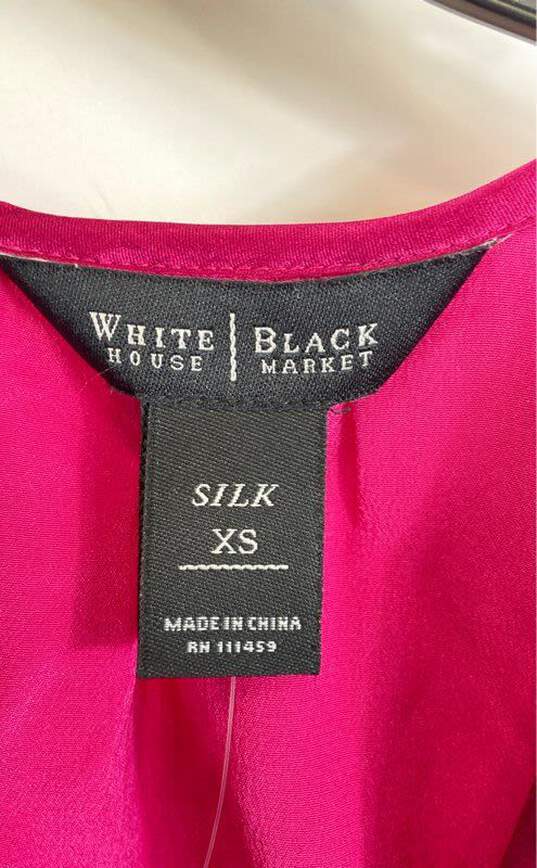 WHBM Women's Magenta Blouse- XS NWT image number 3
