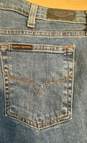 NWT Harley-Davidson Womens Blue Mid-Rise Stretch Denim Bootcut Jeans Size 16 image number 6