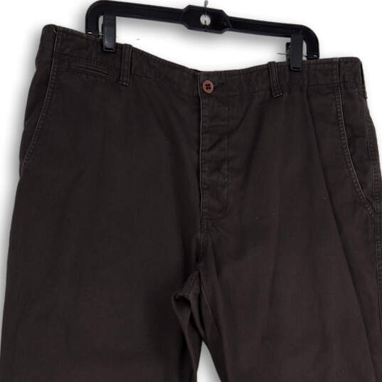 Mens Gray Denim Medium Wash Slash Pocket Tapered Leg Jeans Size 38 image number 3