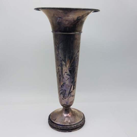 Perlude International Weighted Sterling Silver 10" Vase 358.1g image number 1