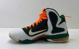 Nike LeBron 9 Miami Hurricanes Multicolor Athletic Shoes Men's Size 9 alternative image