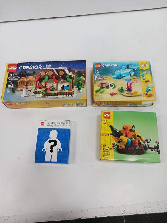 Bundle Of 4 Lego Creator Sets 40639 31128 40602 & Mystery MinifIgure Puzzle IOBs image number 1