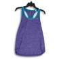 Adidas Womens Purple Space Dye Scoop Neck Sleeveless Pullover Tank Top Size S image number 1