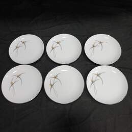Vintage Towne Sone Wheat Leaf China Bread & Butter Plate Set of 6
