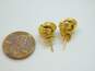 14K Yellow Gold Love Knot Stud Earrings 1.5g image number 5