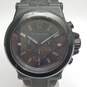 Men's Michael Kors 48mm WR 10ATM Chrono Black Dial Date Stainless Steel Watch image number 2