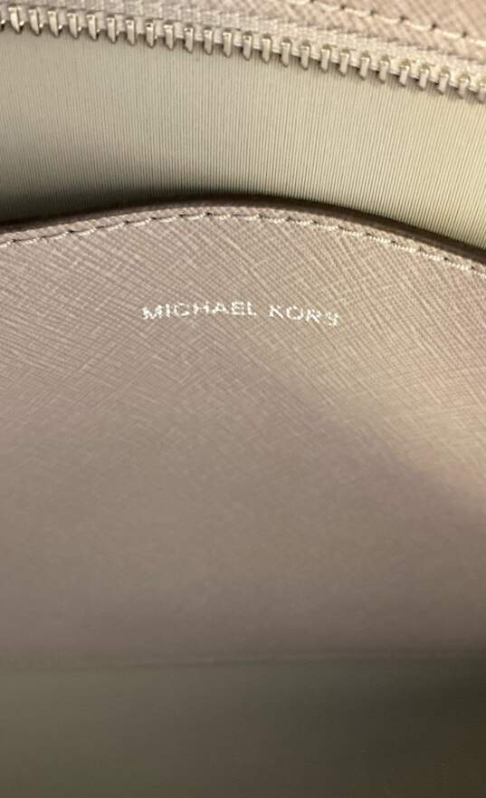 Michael Kors Saffiano Leather Walsh Shoulder Tote Grey image number 5