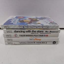 Bundle of 5 Assorted Nintendo Wii Video Games