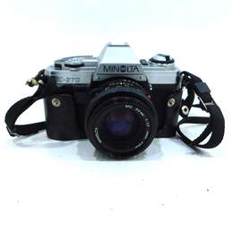 Minolta X-370 SLR 35mm Film Camera With 50mm Lens Case & Manual alternative image