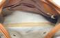 VTG Dooney & Bourke Ivory All Weather Pebbled Leather Satchel Bag image number 4